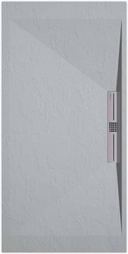 Sanifun douchebak Stone Side Gray 7035 Slate 900 x 800 S