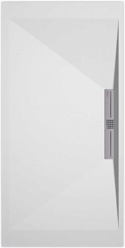 Sanifun douchebak Stone Side White Smooth 900 x 800 S