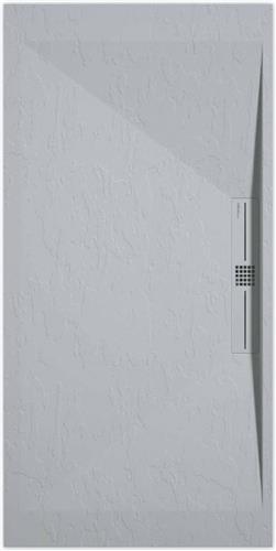 Sanifun douchebak Stone Side Gray 7035 Slate 900 x 800 P