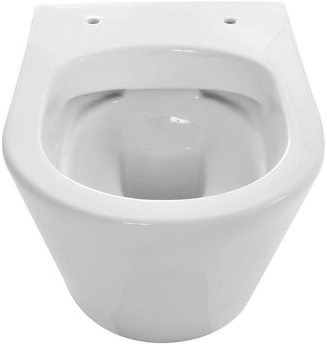 Wiesbaden Vesta spoelrandloos wandcloset 52cm diep wit