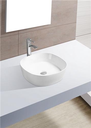 Wiesbaden opzetwastafel 44x44x13,5 cm, wit