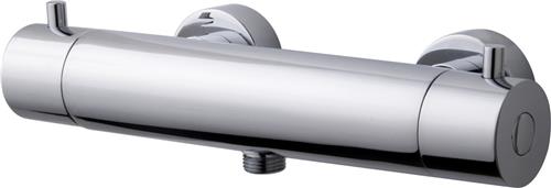 Wiesbaden Caral Cool Touch Thermostatische Douchemengkraan 15 cm. - Chroom