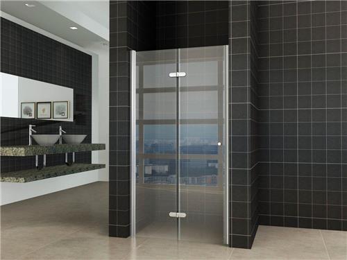 vouwbare nisdeur 900x2000 links 8mm NANO glas