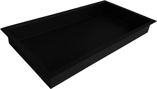 Wiesbaden - Sunk Inbouwnis - 30 x 60 x 10 cm. - Mat Zwart