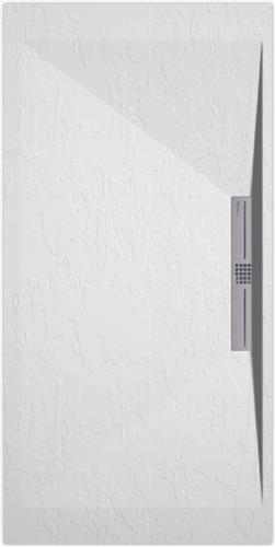Sanifun douchebak Stone Side White Slate 1200 x 700 S