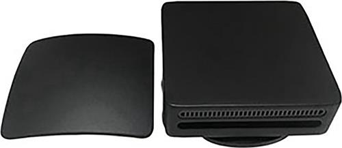 Sanifun Set knop/plug badoverloopcomb. + vulfunctie mat-zwart