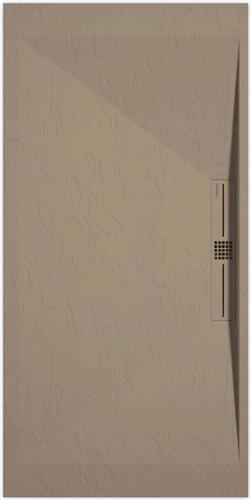 Sanifun douchebak Stone Side Moka Slate 1000 x 800 P