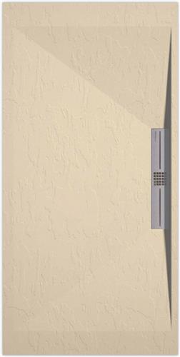 Sanifun douchebak Stone Side Cream Slate 1000 x 900 S