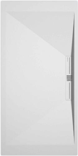 Sanifun douchebak Stone Side White Smooth 1300 x 800 P