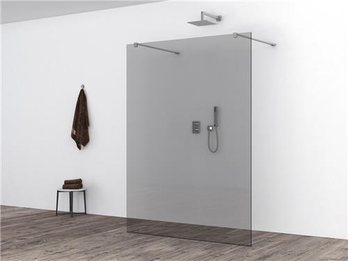 Sanifun Slim Douchewand Rookglas 1600 x 2000 mm  8 mm veiligheidsglas