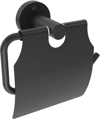 Sanifun Jasmin Nero Toiletrolhouder  Mat Zwart | Wandmontage | RVS