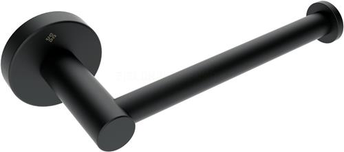 Jasmijn Toiletrolhouder Zwart  Wandmontage  RVS 304  Mat Zwart  163 x 70 x 50 mm  Inclusief Montageset