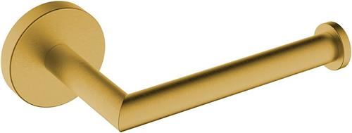 Sanifun toiletrolhouder met vaste arm geborsteld messing