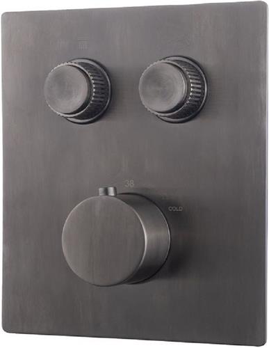 Sanifun afbouwplaat Theo Gunmetal