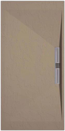 Sanifun douchebak Stone Side Moka Slate 1000 x 800 S