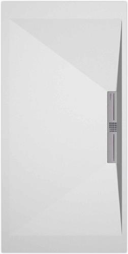 Sanifun douchebak Stone Side White Smooth 1100 x 800 S
