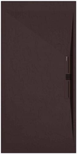 Sanifun douchebak Stone Side Chocolate Slate 1000 x 900 P