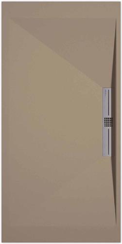 Sanifun douchebak Stone Side Moka Smooth 1400 x 800 S