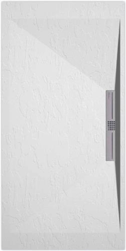 Sanifun douchebak Stone Side White Slate 1400 x 900 S