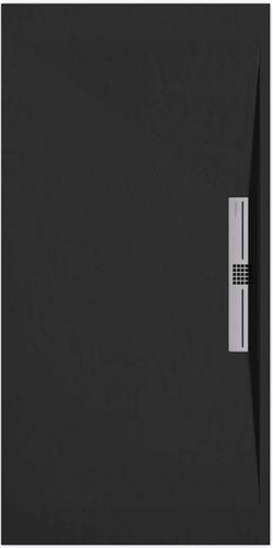 Sanifun douchebak Stone Side Black Slate 1100 x 900 S