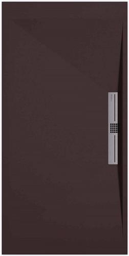 Sanifun douchebak Stone Side Chocolate Smooth 1000 x 900 S
