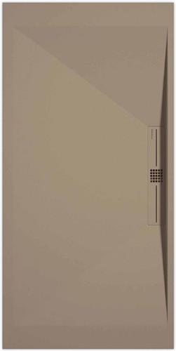 Sanifun douchebak Stone Side Moka Smooth 900 x 700 P