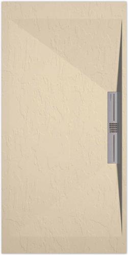 Sanifun douchebak Stone Side Cream Slate 900 x 900 S