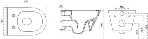 Wiesbaden Stereo Wandcloset Rimless Met Bidetkraan Warm En Koudwater Mat Zwart