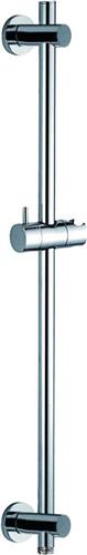 Wiesbaden Caral Glijstang met Wateraansluiting 76,3 cm. - Chroom