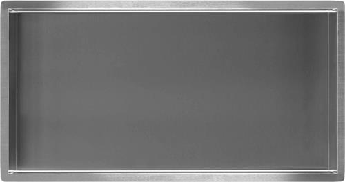 Wiesbaden - Sunk Inbouwnis - 30 x 60 x 7 cm. - RVS