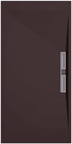 Sanifun douchebak Stone Side Chocolate Smooth 900 x 900 S