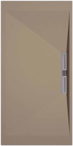 Sanifun douchebak Stone Side Moka Smooth 1400 x 700 S