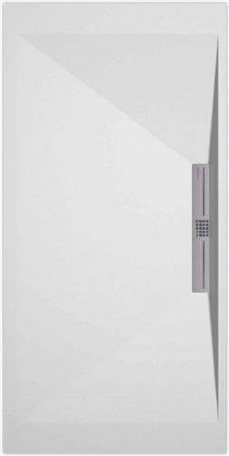 Sanifun douchebak Stone Side White Smooth 1000 x 800 S