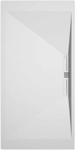 Sanifun douchebak Stone Side White Smooth 1400 x 800 P