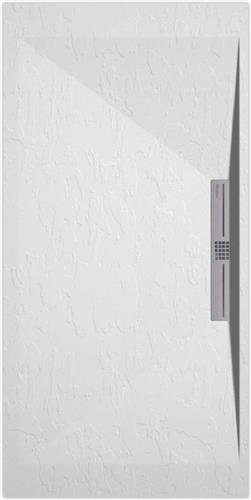 Sanifun douchebak Stone Side White Slate 1400 x 800 S