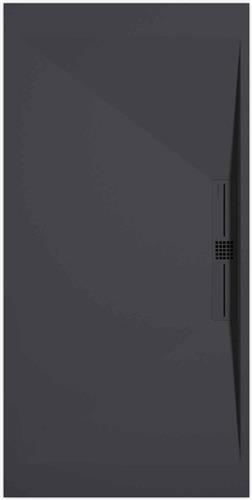 Sanifun douchebak Stone Side Anthraciet Smooth 1400 x 800 P