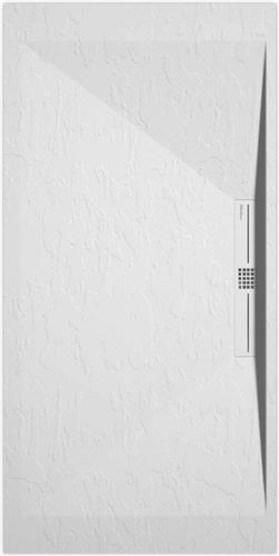 Sanifun douchebak Stone Side White Slate 1100 x 800 P