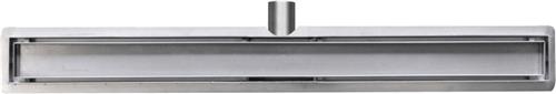 Wiesbaden RVS Douchegoot - 110 x 7cm - Incl. Flens met Tegelrooster