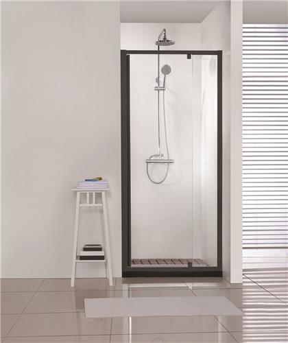 Sanifun douchedeur Novo 1120 - 1220 x 2000 Zwart