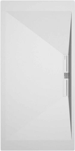 Sanifun douchebak Stone Side White Smooth 900 x 900 P