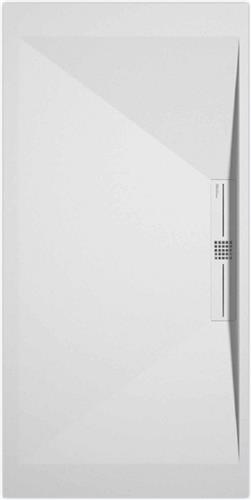 Sanifun douchebak Stone Side White Smooth 1600 x 900 P
