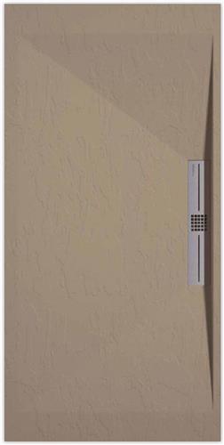 Sanifun douchebak Stone Side Moka Slate 1600 x 800 S