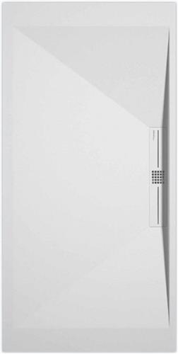 Sanifun douchebak Stone Side White Smooth 900 x 700 P