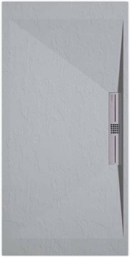 Sanifun douchebak Stone Side Gray 7035 Slate 1600 x 800 S