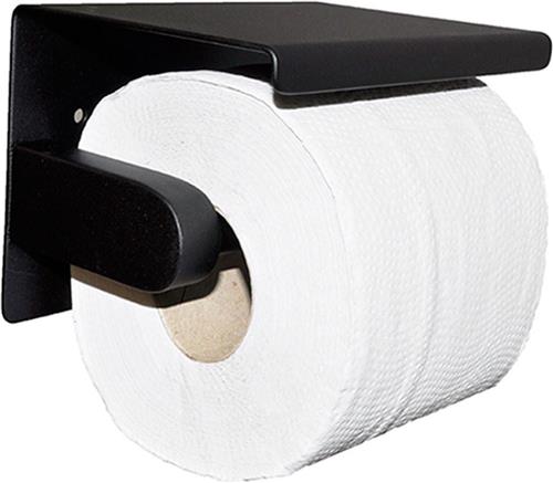 Wiesbaden Brush Toiletrolhouder - Mat Zwart