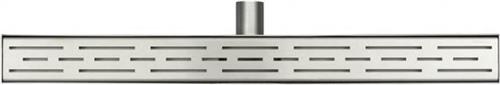 Wiesbaden RVS douchegoot - Met flens en RVS sifon + filter - 50 x 7 cm