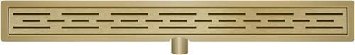 Xellanz Drain douchegoot met flens 90 cm. - Goud Look (Geborsteld Messing)