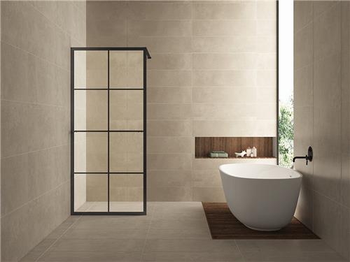 Sanifun inloopdouche Nero 2000 x 900 met handdoekhouder