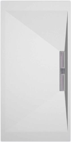 Sanifun douchebak Stone Side White Smooth 1400 x 700 S