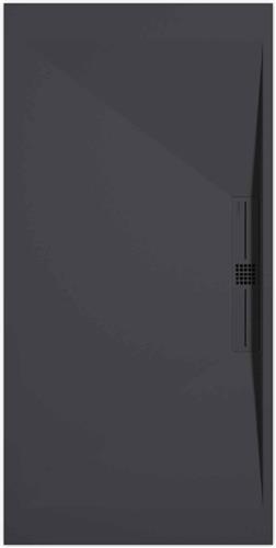 Sanifun douchebak Stone Side Anthraciet Smooth 1300 x 900 P